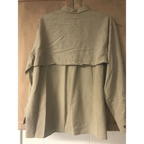 Weatherproof Garment Co Men's Brown Cream Long Sleeve‎ Button Down Shirt Size XL - Picture 2 of 3